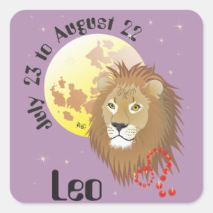 Leo July 23 to August 22 Stickers