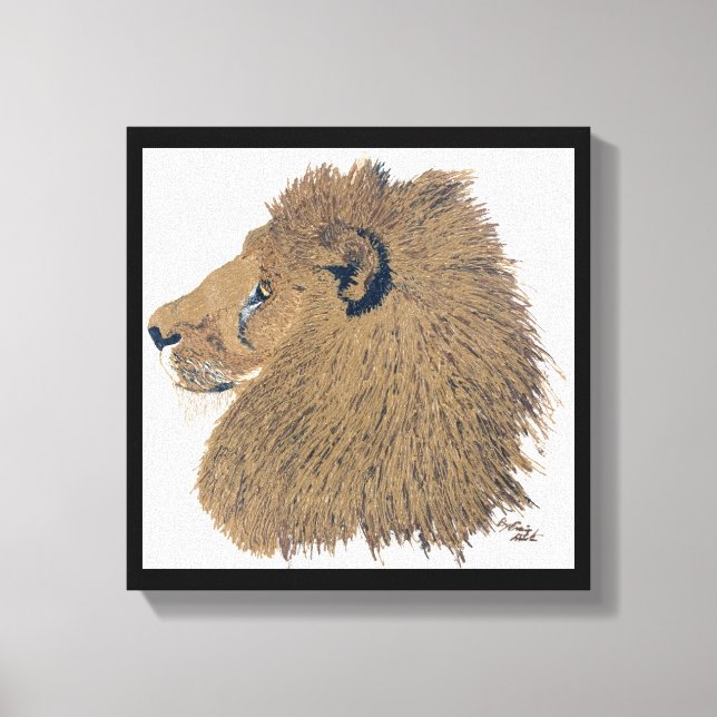 leo ,jungle king canvas print (Front)