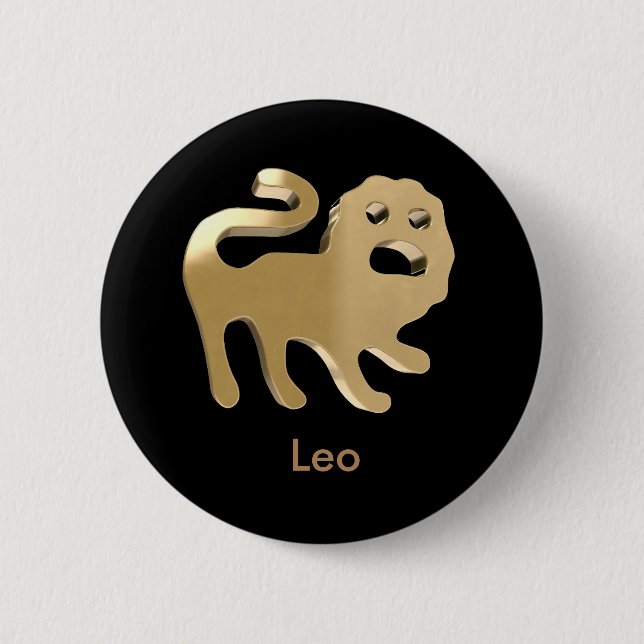 Leo, Leone 6 Cm Round Badge (Front)