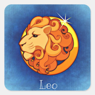 Leo, Leone Square Sticker