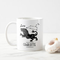Leo Lion Constellation Custom Name Birthday Gift