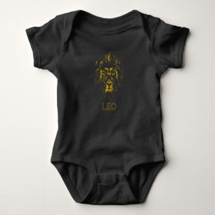 Leo Lion Gold Baby Bodysuit