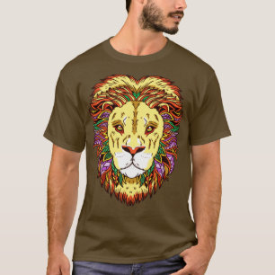 Leo Lion Head Zodiac Sign Astrology T-Shirt