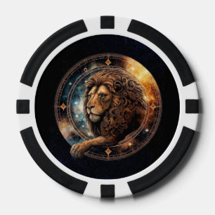 Leo Lion Poker Chips – Zodiac Symbol