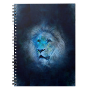 leo lion spiral notebook