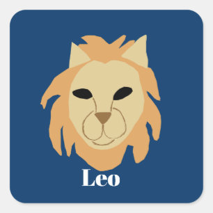 Leo Lion, Square Sticker