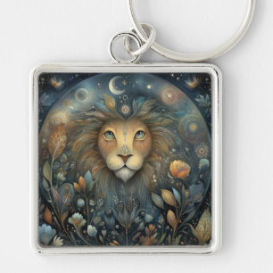 Leo Lion Zodiac Astrology Mystical Birthday Key Ring