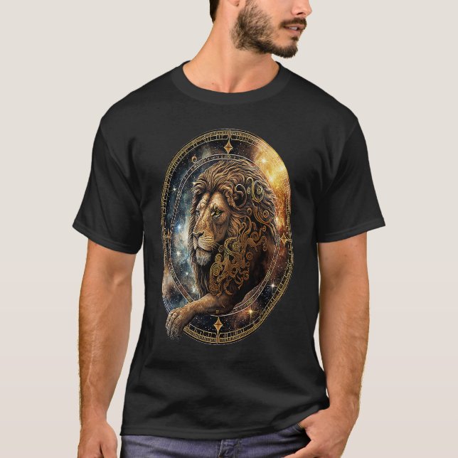 Leo Lion Zodiac Horoscope Astrology Birthday T-Shirt (Front)