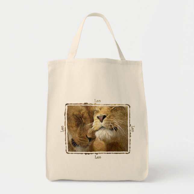 Leo - Lions in Coloured Pencil  Tote Bag (Front)