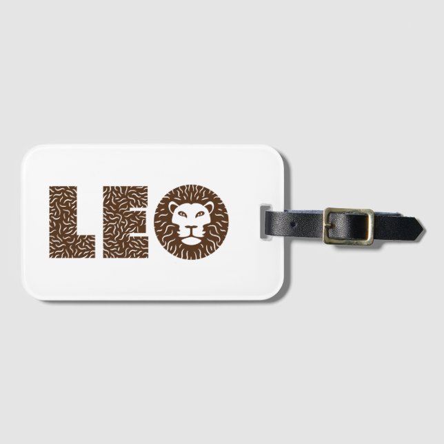 Leo Luggage Tag (Front Horizontal)