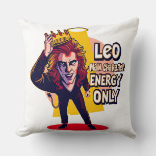 Leo Main Character Energy Only Funny Spotlight Cushion