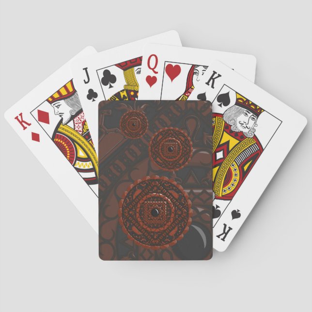 Leo Mandala Classic Playing Cards (Back)
