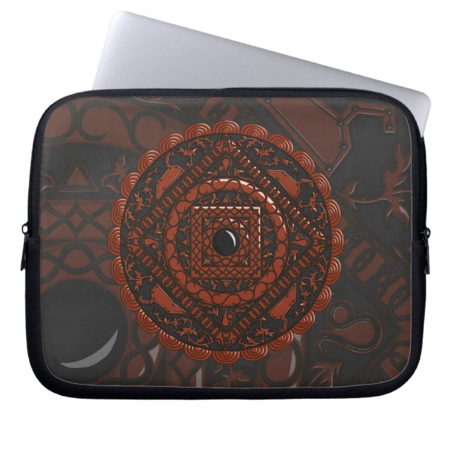 Leo Mandala Laptop Case (Front)