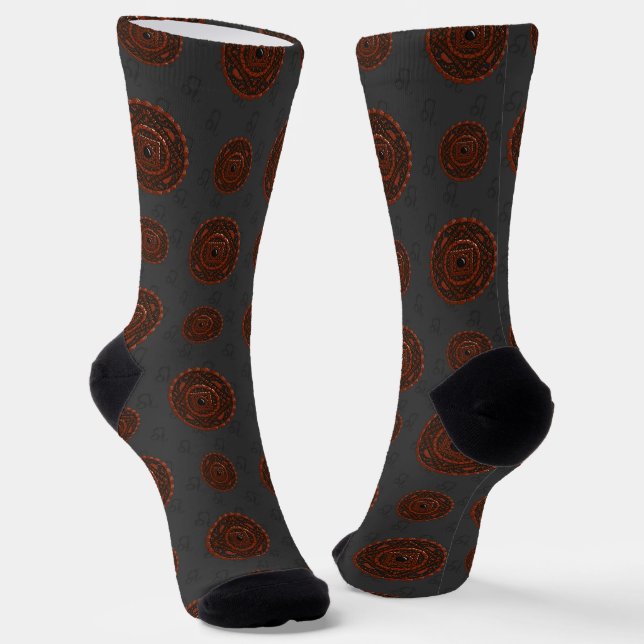 Leo Mandala Socks (Angled)