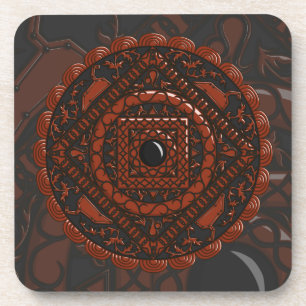Leo Mandala Square Coaster