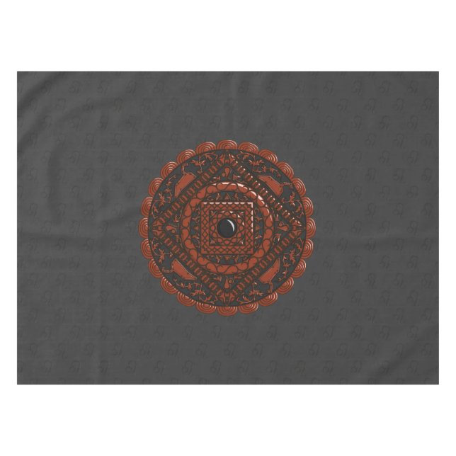 Leo Mandala Tablecloth (Front (Horizontal))