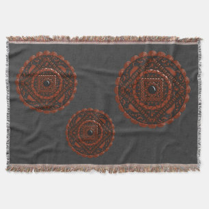 Leo Mandala Throw Blanket