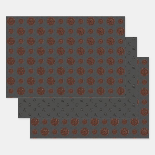 Leo Mandala Wrapping Paper Set (Set)