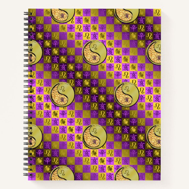 Leo & Metal Boar Notebook (Front)