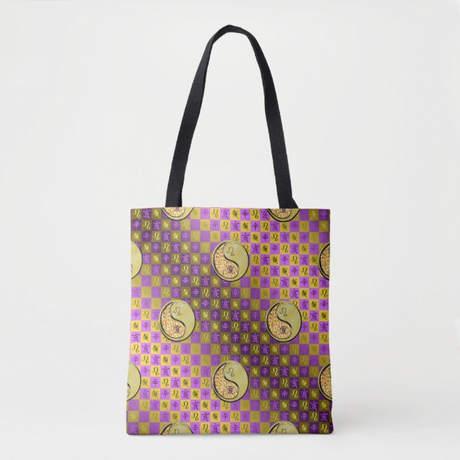 Leo & Metal Boar Tote Bag (Front)