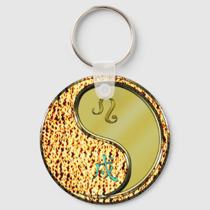 Leo & Metal Dog Key Ring