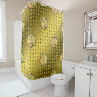 Leo & Metal Dragon Shower Curtain
