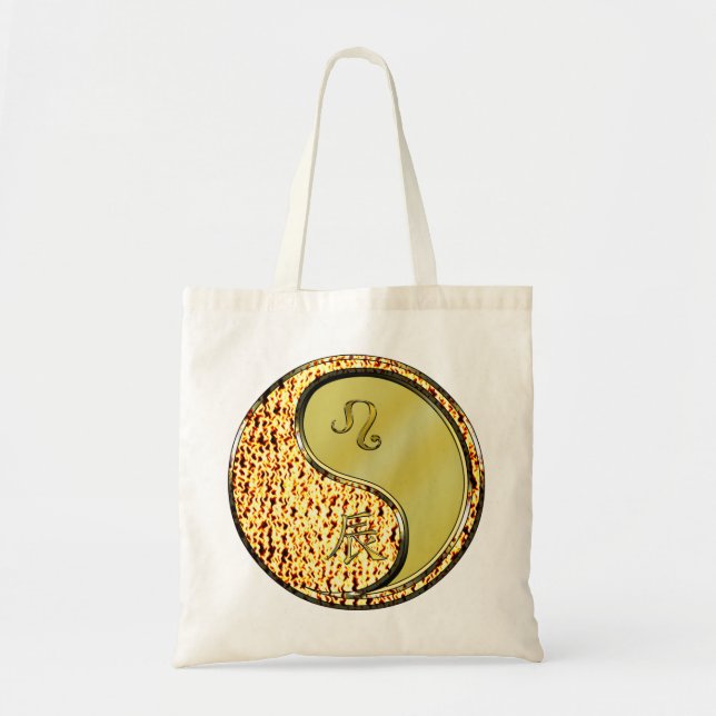 Leo & Metal Dragon Tote Bag (Front)
