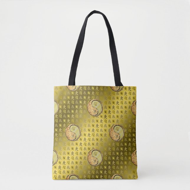 Leo & Metal Dragon Tote Bag (Front)