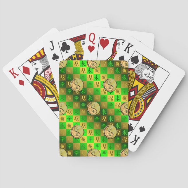 Leo & Metal Goat Playing Cards (Back)