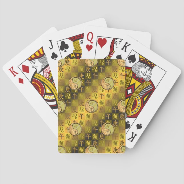 Leo & Metal Horse Playing Cards (Back)