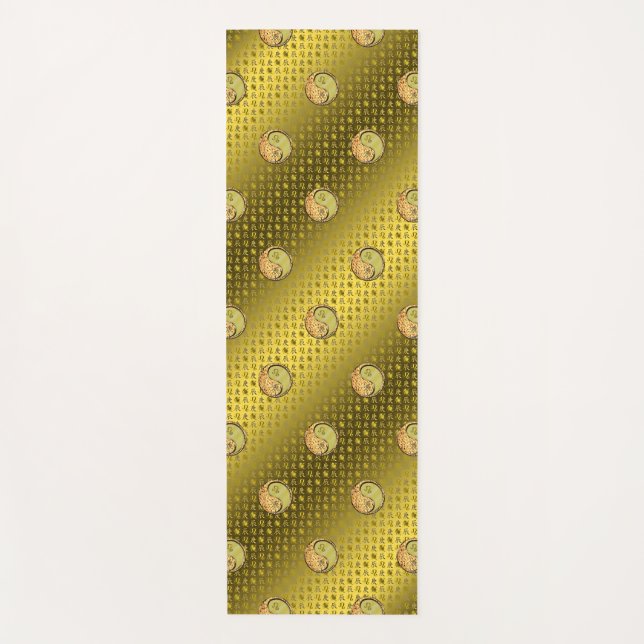 Leo & Metal Monkey Yoga Mat (Front)