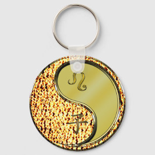 Leo & Metal Rat Key Ring