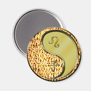 Leo & Metal Rat Magnet