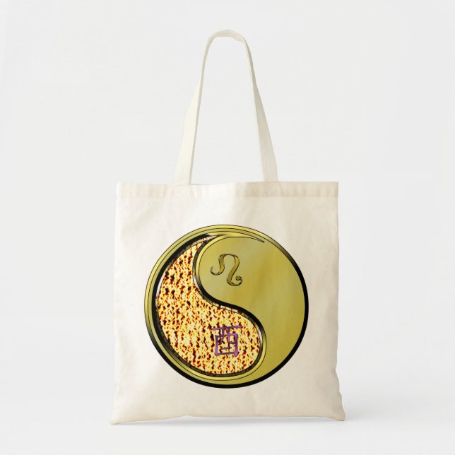 Leo & Metal Rooster Tote Bag (Front)