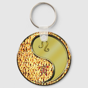 Leo & Metal Tiger Key Ring