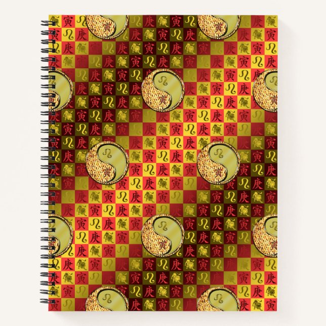 Leo & Metal Tiger Notebook (Front)