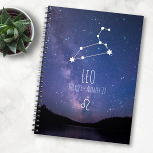 Leo   Personalised Zodiac Constellation Notebook