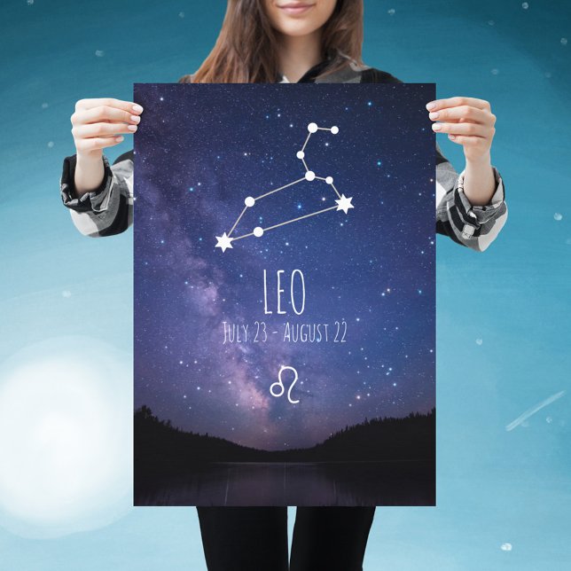 Leo | Personalised Zodiac Constellation Poster (Creator Uploaded)