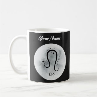 Leo Personalised Zodiac Custom name Coffee Mug