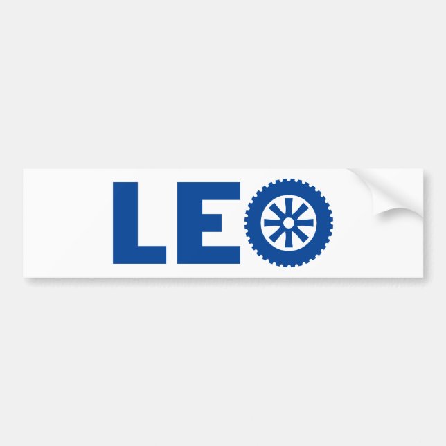 Leo Petrol Head Bumper Sticker (Front)