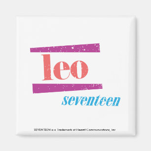 Leo Pink Magnet