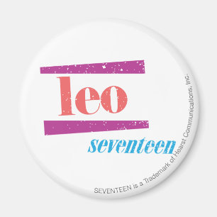 Leo Pink Magnet
