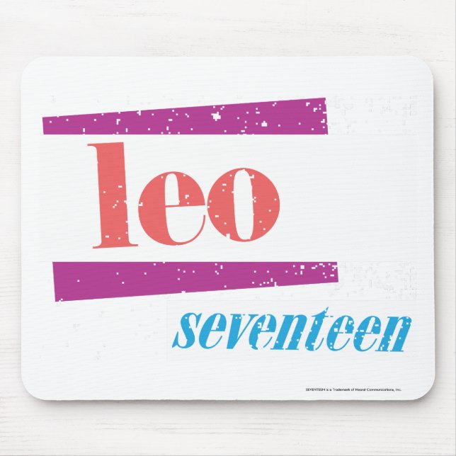 Leo Pink Mouse Pad (Front)
