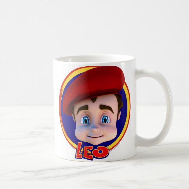 Leo Portrait with Logo Mug (Right)