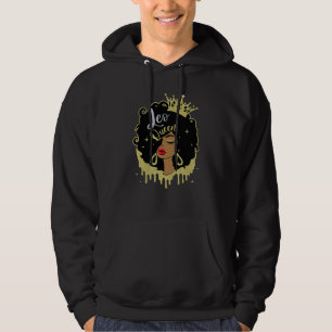 Leo Queen Melanin Black Women Horoscope Black Girl Hoodie