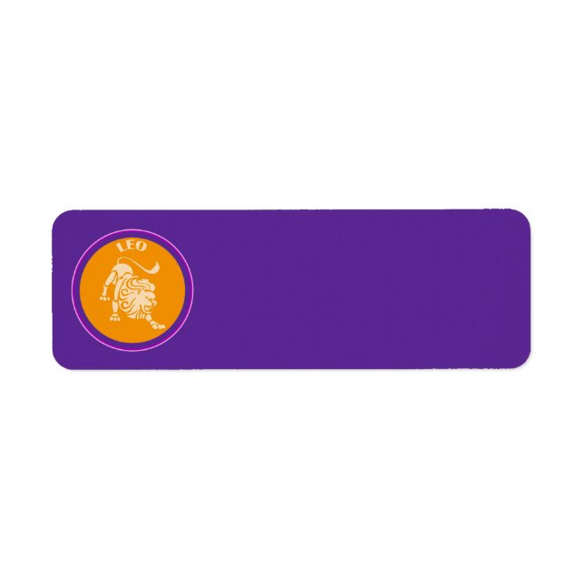 Leo Return Address Label (Front)