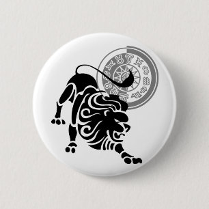 Leo Shadow 6 Cm Round Badge