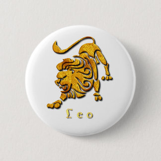 Leo Sign Round Pin
