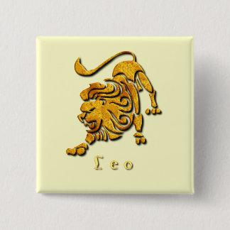 Leo Sign Square Pin