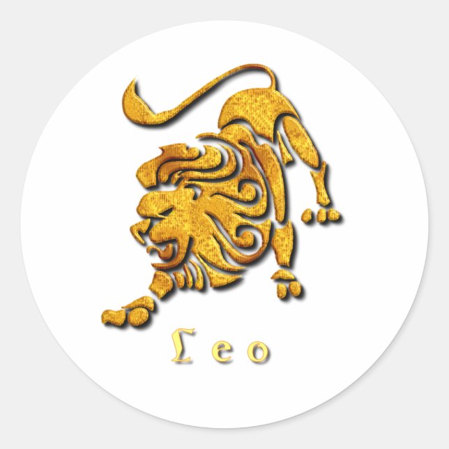 Leo Sign Sticker (Front)